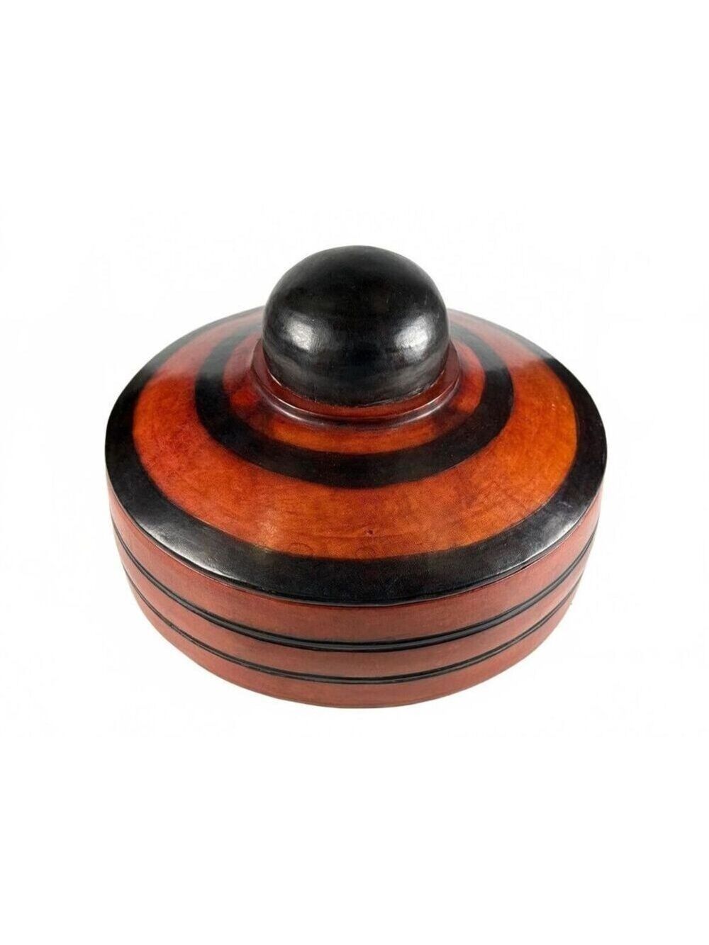 Large Vintage Tuareg Niger Azawagh Leather Lidded Box Tribal Storage Tribal Art